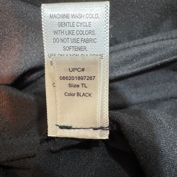 Cuddl Duds Tall Flexwear V-Neck Wide Leg Jumpsuit Size Large TALL Black A373508 - Picture 9 of 11